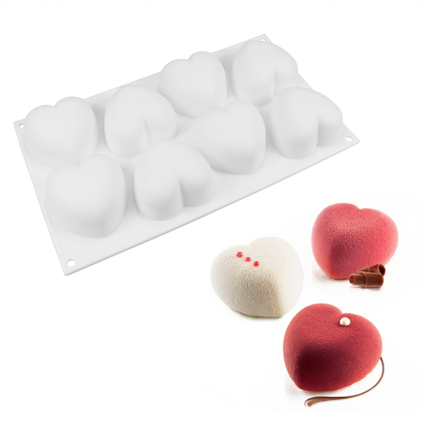Soap Making Name - Love Heart Silicone Soap Mold Handmade