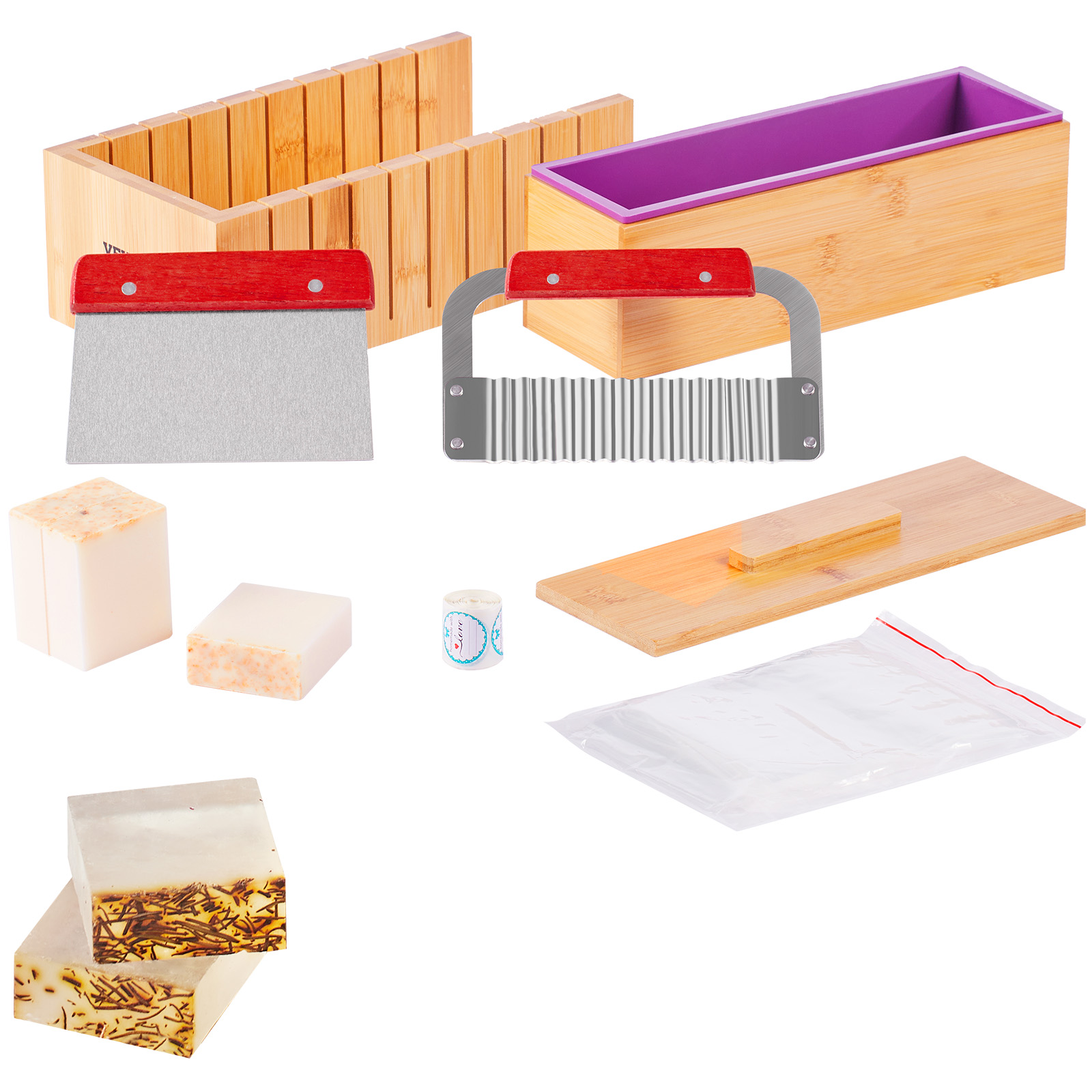 Soap Making Box - VEVOR Soap Making Kit Bamboo Cutting