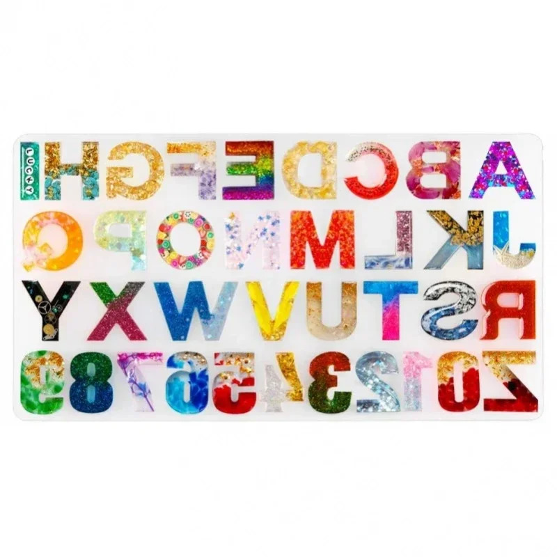 Soap Making Name - 1pc/2pcs/3pcs LettersAtoZ，Number0to9Silicone Mold，forDIYCrafts，Soap Making，Candle Making，-Durable，Easy to