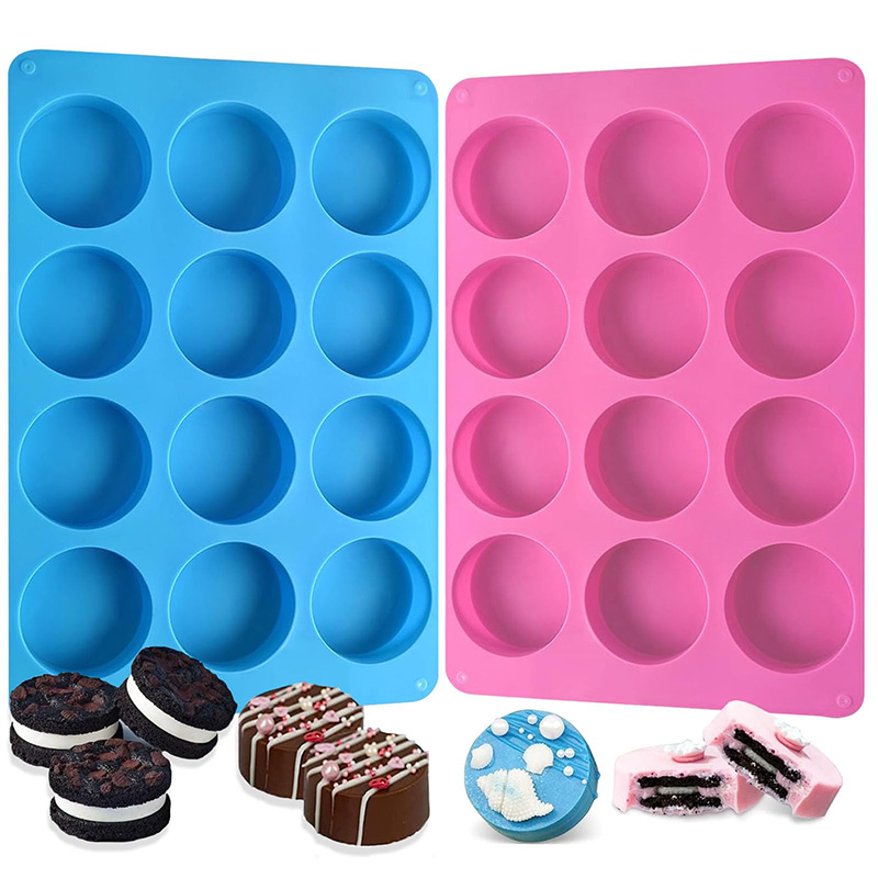 Round Silicone Molds 12-Cavity - Soap Making Name 评论和价格
