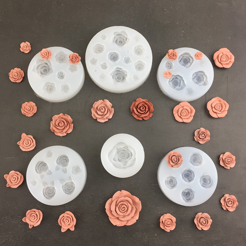 3D Rose Flower Shape Leaf Sili - Soap Making Name 评论和价格