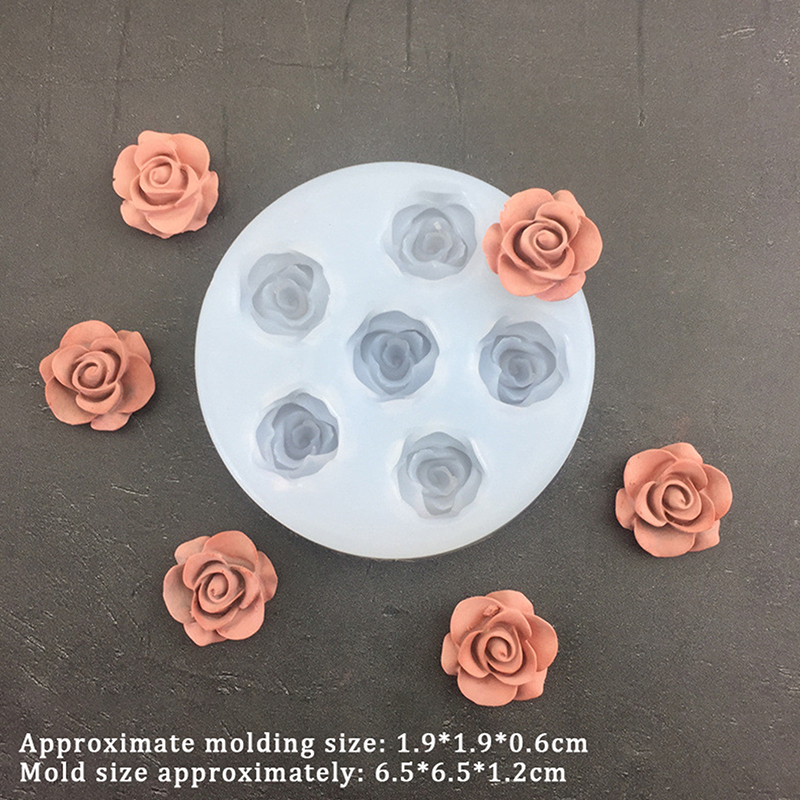 3D Rose Flower Shape Leaf Sili - Soap Making Name 评论和价格