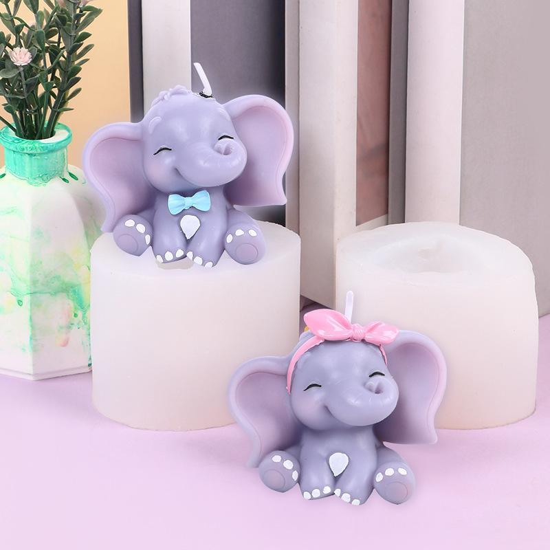 Cute 3D Elephant Silicone Cand - Soap Making Name 评论和价格