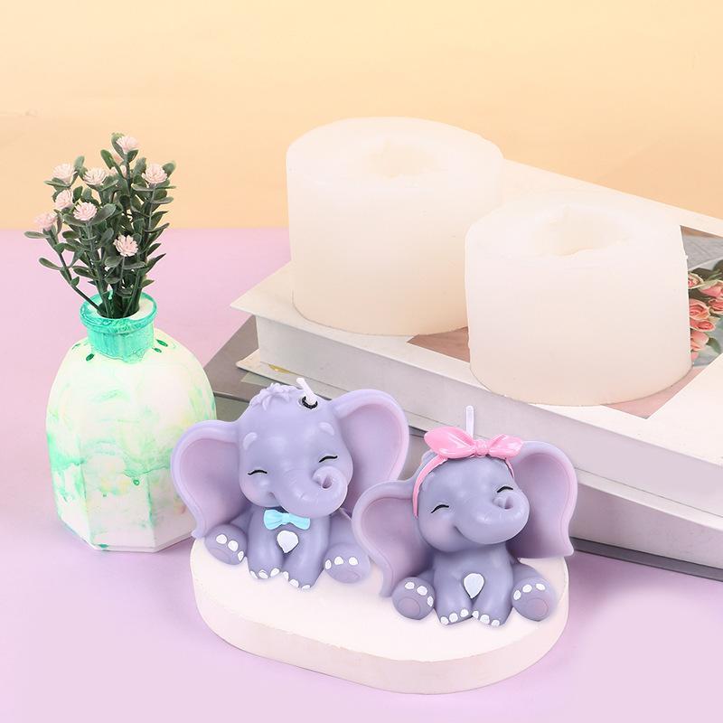 Cute 3D Elephant Silicone Cand - Soap Making Name 评论和价格