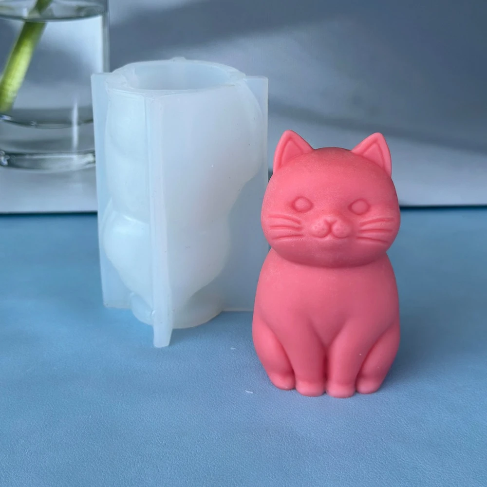 3D fat cat  Animal Silicone Ca - Soap Making Animal Fat 评论和价格