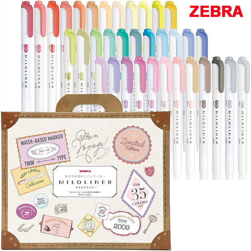 Zebra 25/35 Colors Mildliner H - Zebra Pen Mildliner 评论和价格