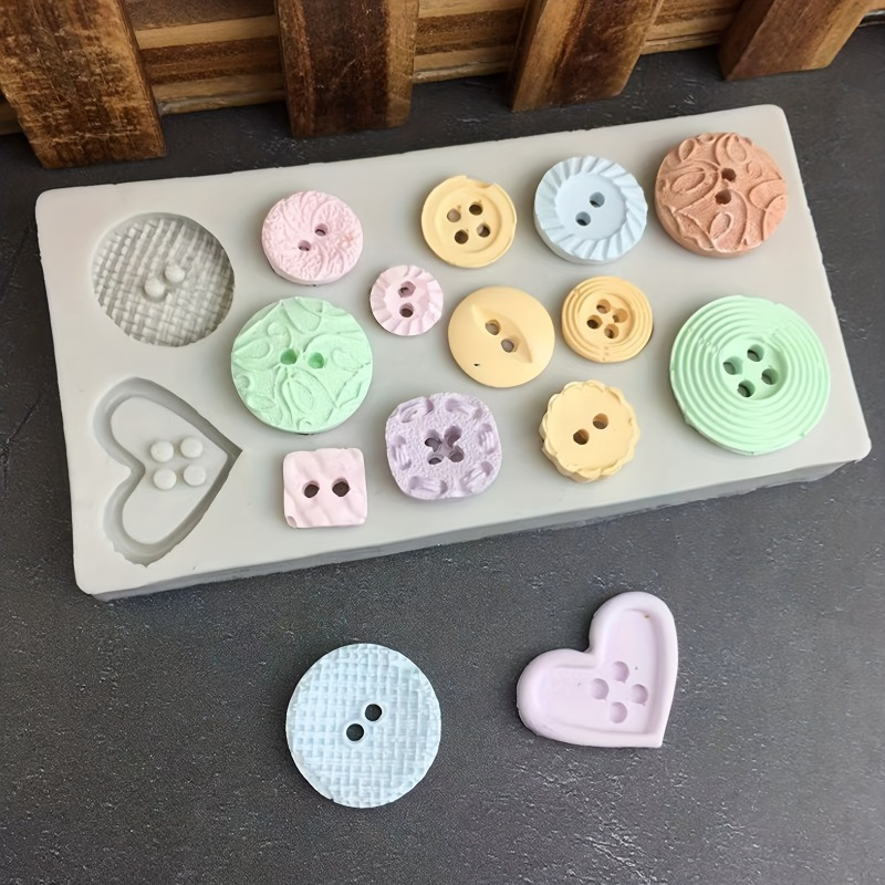 Buttons Shape Silicone Mold Si - Soap Making Name 评论和价格