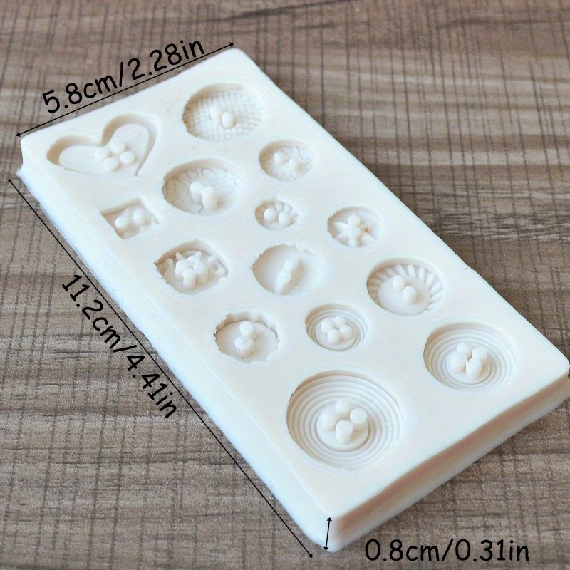 Buttons Shape Silicone Mold Si - Soap Making Name 评论和价格