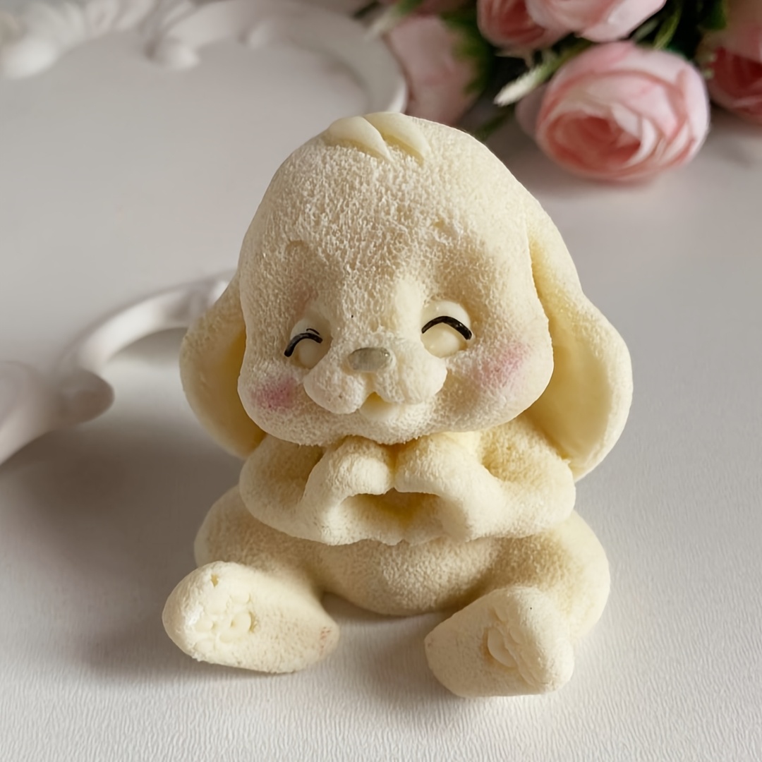 1pc Adorable Rabbit Resin Sili - Soap Making Name 评论和价格
