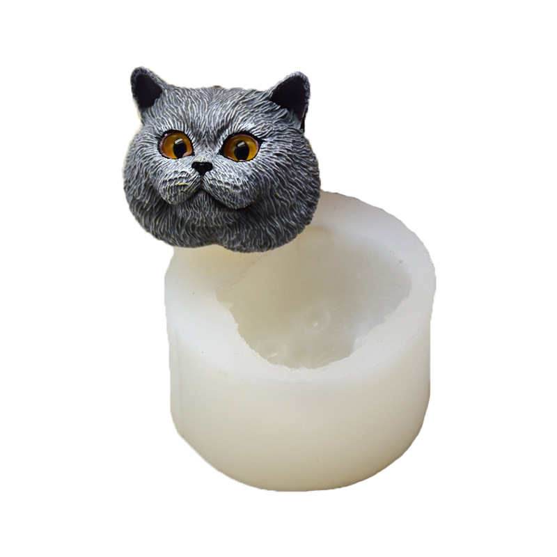 Silicone Mold Short-haired Cat - Soap Making Name 评论和价格