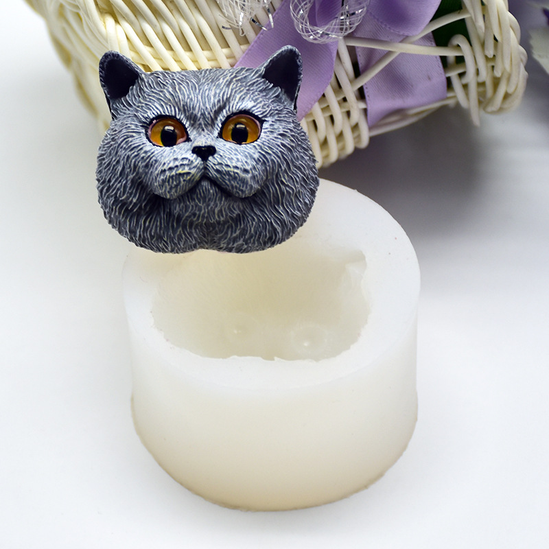 Silicone Mold Short-haired Cat - Soap Making Name 评论和价格