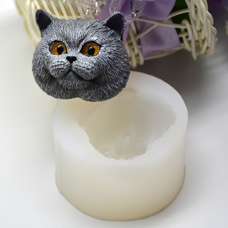 Silicone Mold Short-haired Cat - Soap Making Name 评论和价格