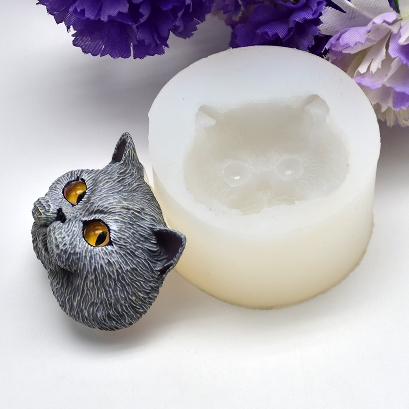 Silicone Mold Short-haired Cat - Soap Making Name 评论和价格
