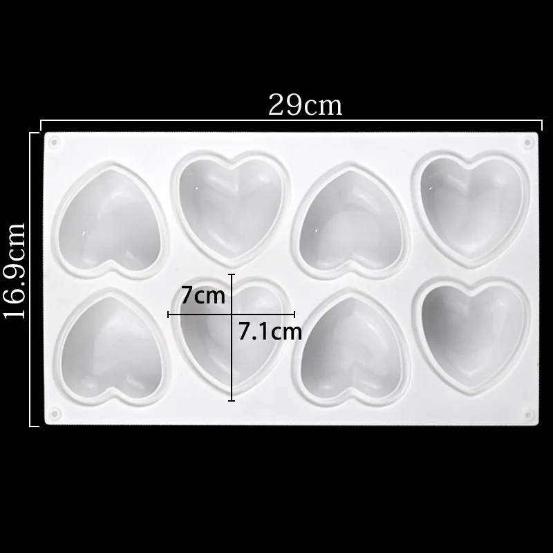 Love Heart Silicone Soap Mold  - Soap Making Name 评论和价格