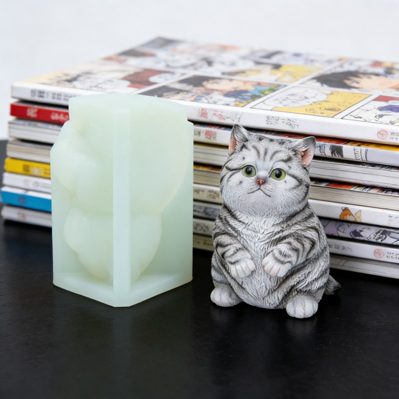 DIY Standing Fat Cat Silicone  - Soap Making Animal Fat 评论和价格