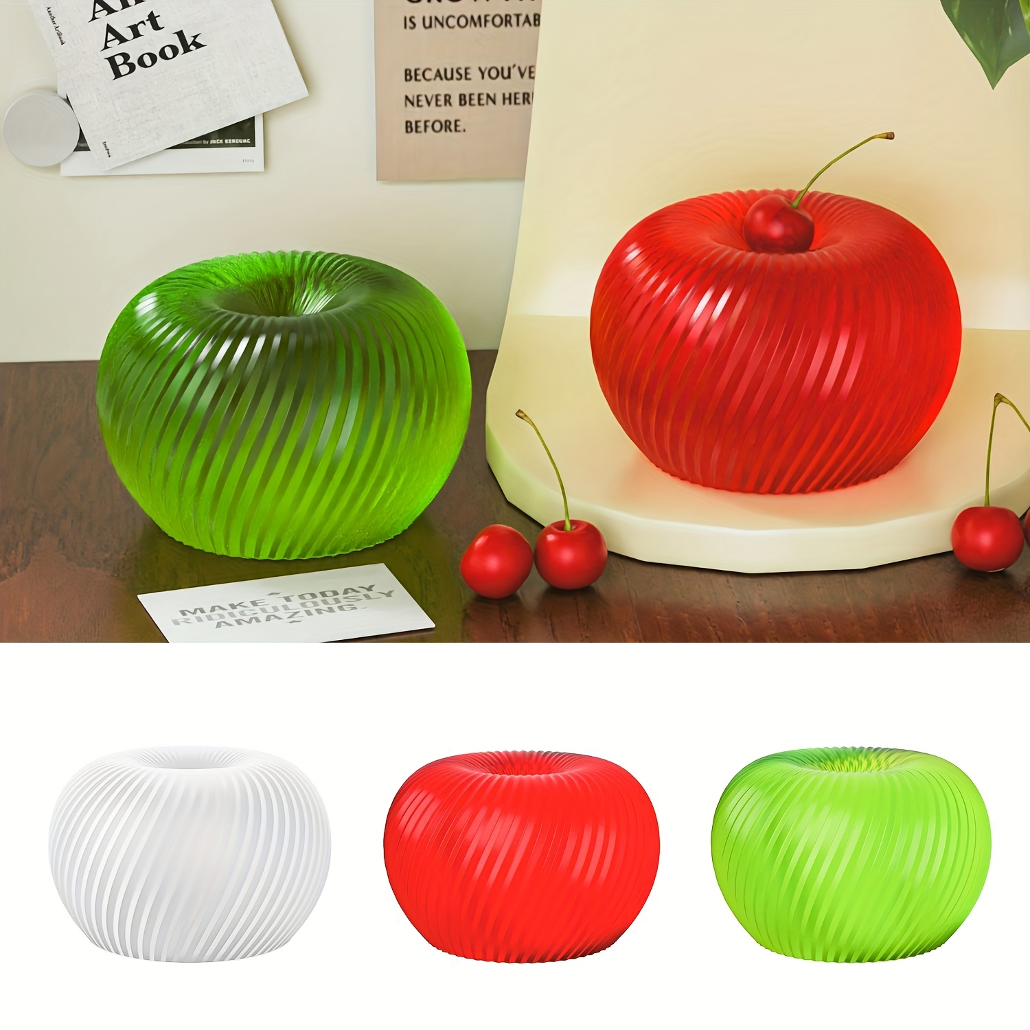 A trendy red apple silicone mo - Soap Making Name 评论和价格