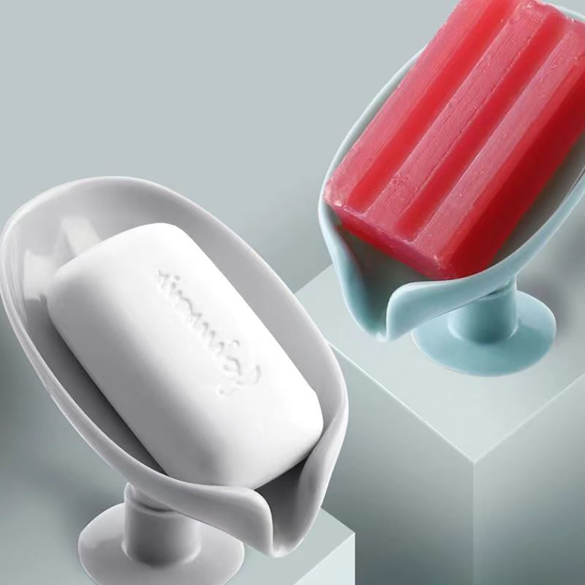 Leaf Shape Soap Box Drain Soap - Soap Making Box 评论和价格