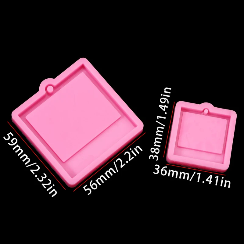 Photo Frame Epoxy Resin Keycha - Soap Making Name 评论和价格
