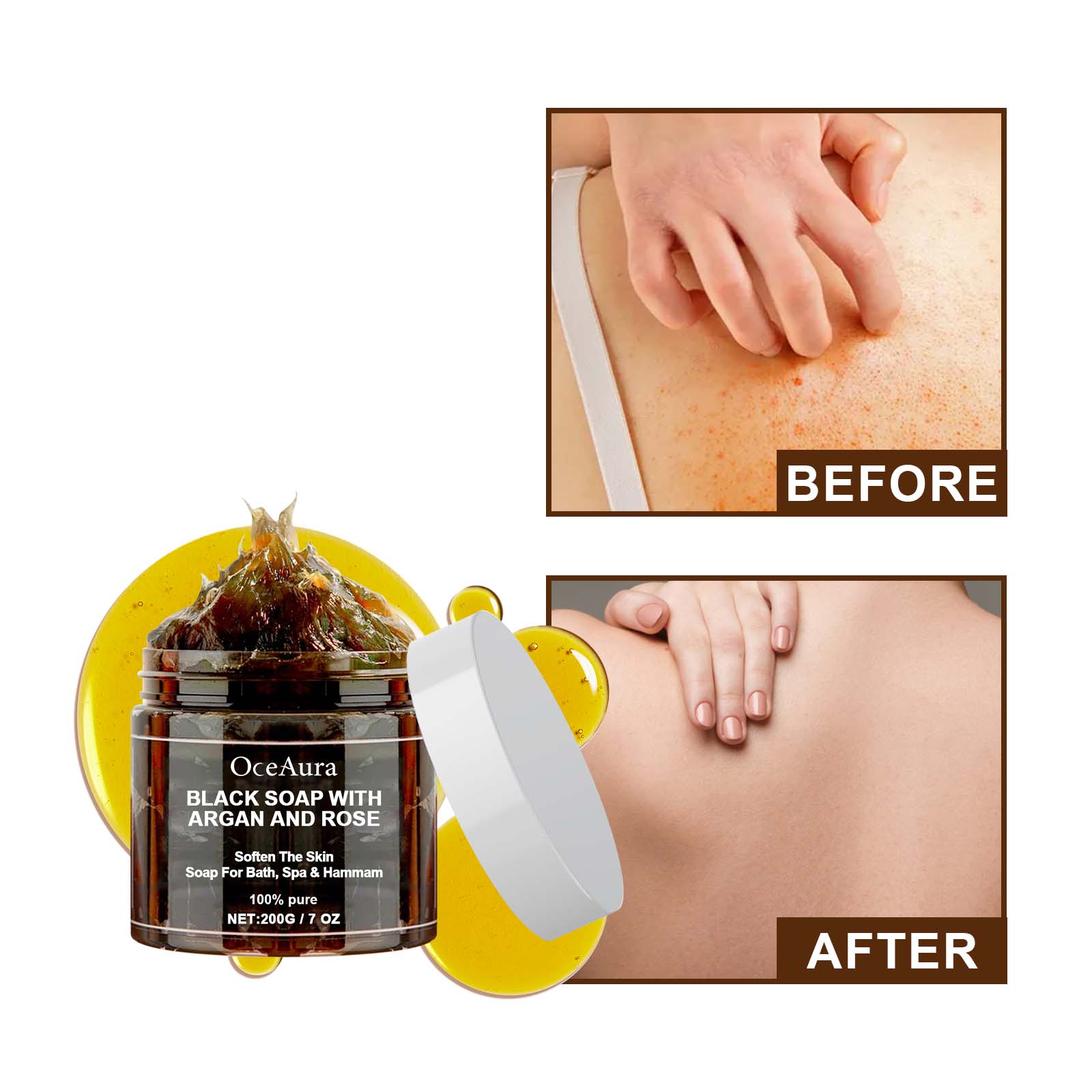OCEAURA Black Soap With Argan  - Soap Making Essential Oils 评论和价格