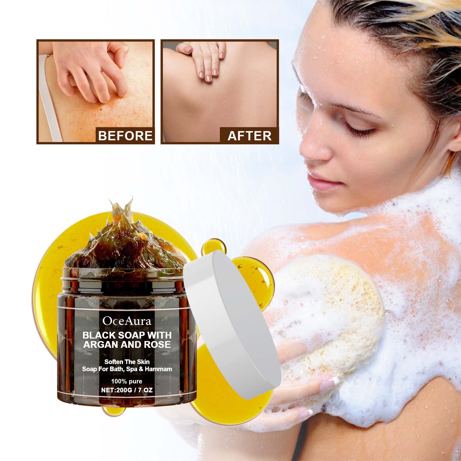 OCEAURA Black Soap With Argan  - Soap Making Essential Oils 评论和价格