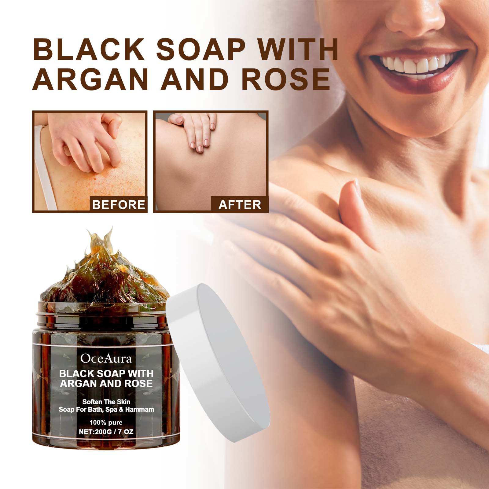 OCEAURA Black Soap With Argan  - Soap Making Essential Oils 评论和价格